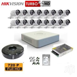Hikvision 16 HD CCTV Complete Kit (Night Vision +Motion Enabled+200M)