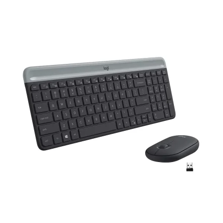 Logitech Slim Wireless Keyboard and Mouse Combo MK470 – Graphite