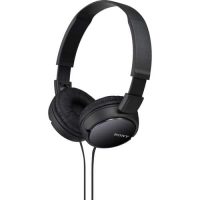 Sony MDR-ZX110AP On-Ear Headphones with Microphone (Black)