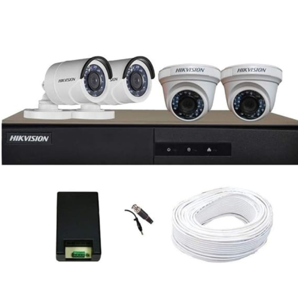 Hikvision 4 Channel 1080P Full HD 2MP CCTV Cameras Complete System Kit