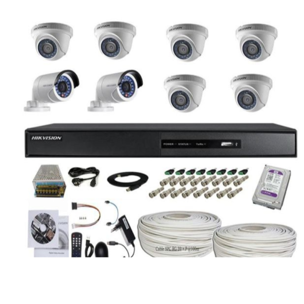 Hikvision 8 2MP CCTV Cameras