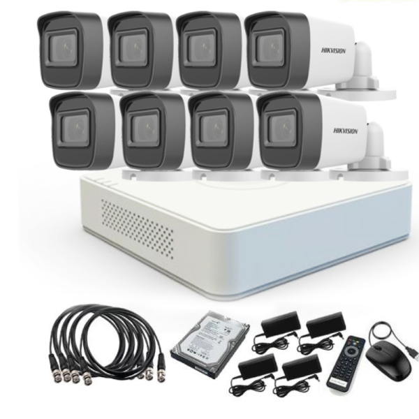 Hikvision 8 2MP CCTV Cameras