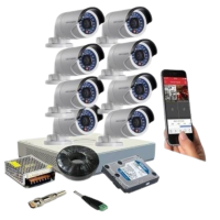 Hikvision 8 CCTV Cameras Complete Kit