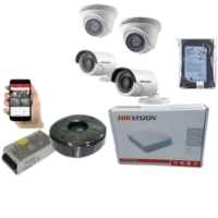 Hikvision 4 HD 1080P CCTV Cameras