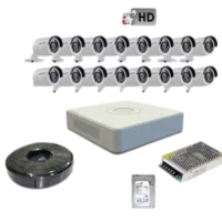 Hikvision 16 HD CCTV Complete Kit (Night Vision +Motion Enabled+200M)