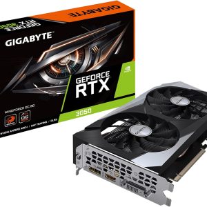 GeForce RTX 3050 WINDFORCE OC 8G Graphics Card, 2X WINDFORCE Fans, 8GB GDDR6 128-bit GDDR6, GV-N3050WF2OC-8GD Video Card