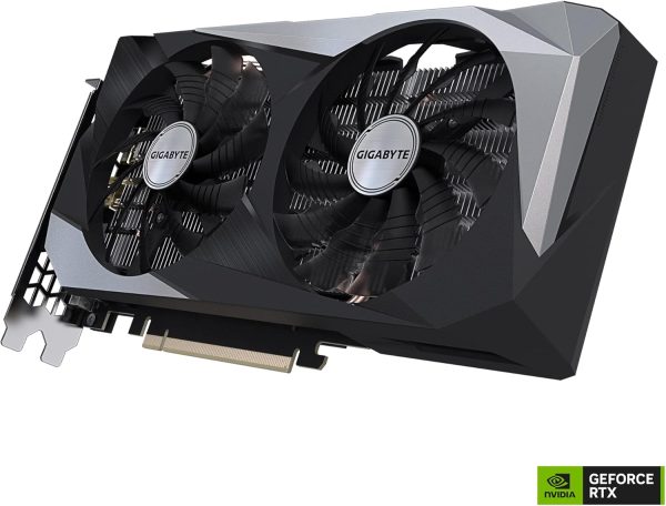 GeForce RTX 3050 WINDFORCE OC 8G Graphics Card, 2X WINDFORCE Fans, 8GB GDDR6 128-bit GDDR6, GV-N3050WF2OC-8GD Video Card