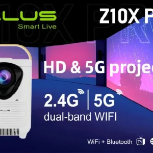 Z10X PRO HD & 5G,2.4G/5G Dual-band WIFI PROJECTOR.