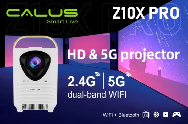 Z10X PRO HD & 5G,2.4G/5G Dual-band WIFI PROJECTOR.