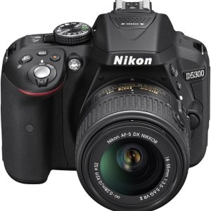 Nikon D5300 24.2 MP CMOS Digital SLR Camera with 18-55mm f/3.5-5.6G ED VR Auto Focus-S DX NIKKOR Zoom Lens (Black)