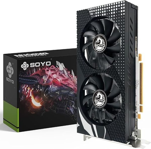 Graphics Coprocessor,AMD Radeon RX 580 Brand,SOYO Graphics Ram Size,8 GB GPU Clock Speed 1244 MHz Video Output Interface DisplayPort, DVI, HDMI