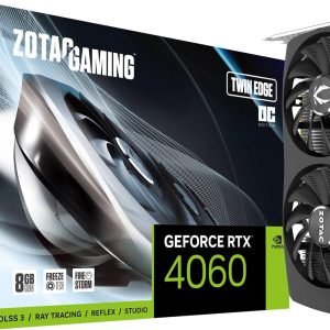 ZOTAC Gaming GeForce RTX 4060 8GB Twin Edge OC DLSS 3 8GB GDDR6 128-bit 17 Gbps PCIE 4.0 Compact Gaming Graphics Card