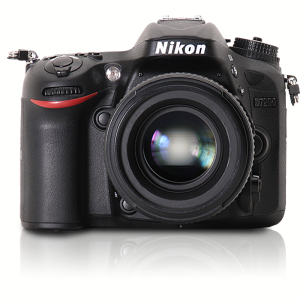 Nikon D7200 DX-format DSLR with kit lens