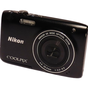 Nikon COOLPIX S3100 14 MP Digital Camera with 5x NIKKOR Wide-Angle Optical Zoom Lens and 2.7-Inch LCD - Black