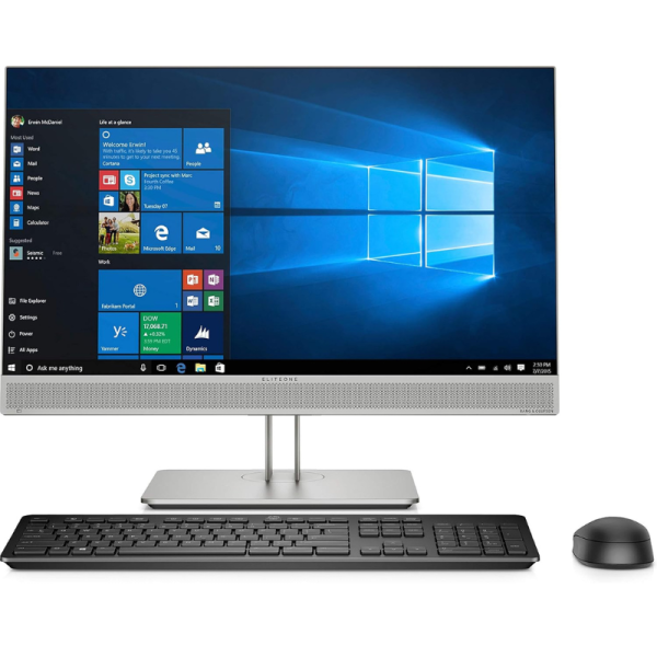  HP EliteOne 800 G5 All-in-One Business PC Intel Core i7-9600 Processor 23.8" IPS widescreen WLED Backlit Anti-glare Touchscreen 8GB DDR4-2666 RAM 256GB +500GB SSD Intel UHD Graphics 630