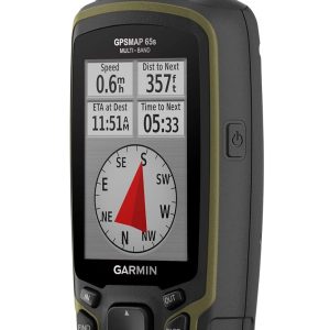 Garmin GPSMAP 65s, Button-Operated Handheld with Altimeter and Compass, Expanded Satellite Support and Multi-Band Technology, 2.6" Color Display