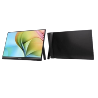 ARZOPA Portable Monitor 15.6'' FHD 1080P - Ultra-Slim Portable Laptop Monitor with Kickstand - IPS Display for PC, MAC, Phone, Xbox, PS5 - USB C & HDMI Connectivity - S1 Tablet