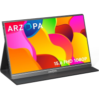 ARZOPA Portable Monitor 15.6'' FHD 1080P