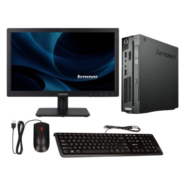 Lenovo Think Centre M92P SFF Core i5-3470 3rd Gen 4GB 500GB HDD Lenovo 20 inch LCD TFT Monitor with Nvidia GT610 2gb Graphics card