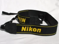 Genuine NIKON CAMERA NECK STRAP AN-DC1 Black / Yellow for DSLR / SLR