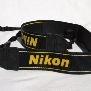 Genuine NIKON CAMERA NECK STRAP AN-DC1 Black / Yellow for DSLR / SLR