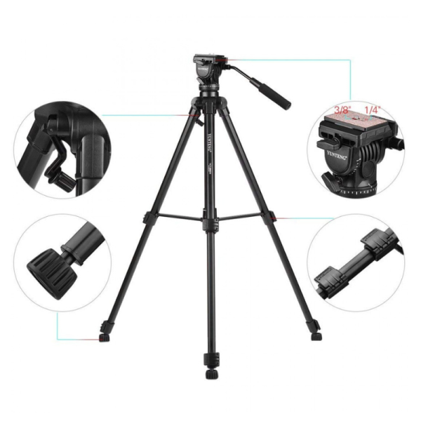 Yunteng VCT 880 Portable Aluminum Alloy Tripod