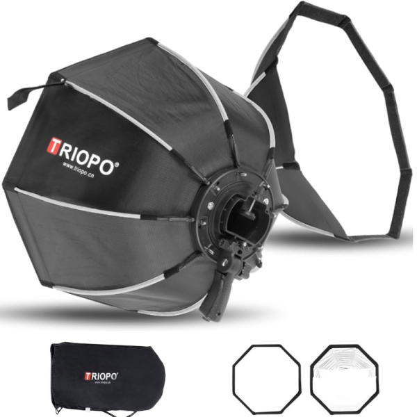 TRIOPO 120 CM OCTAGON SOFTBOX AND S BRACKET FOR SPEEDLITE