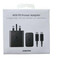 Samsung 45W PD Charger Adapter With USB Type-C To Type-C Cable