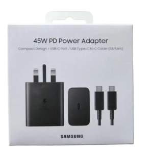 Samsung 45W PD Charger Adapter With USB Type-C To Type-C Cable