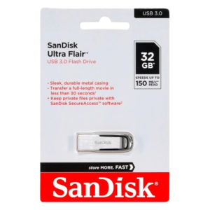 SanDisk Ultra Flair 32GB USB 3.0 150 MB/s Flash Drive
