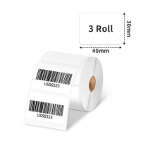 40 mm x 30 mm Self-Adhesive Direct Thermal Labels 